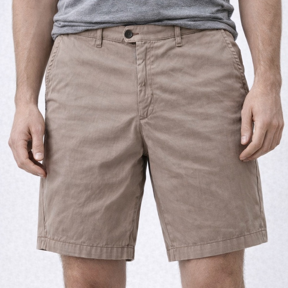 Ted Baker London Cortrom Tan Cotton Slim Shorts 38